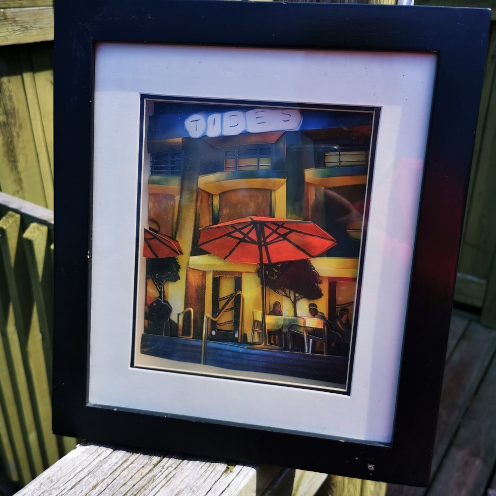 Vintage Tole Art Cut Paper 3D Shadow Box